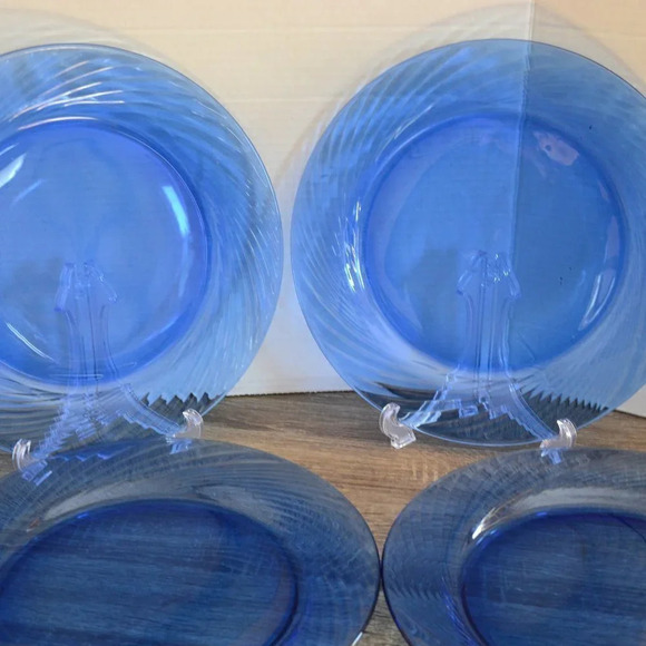 Vtg Pyrex Fiesta Cobalt  Plates - Picture 2 of 8